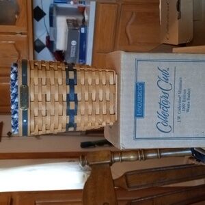 Longaberger collectors club J W  collection miniature 1997 edition Waste Basket